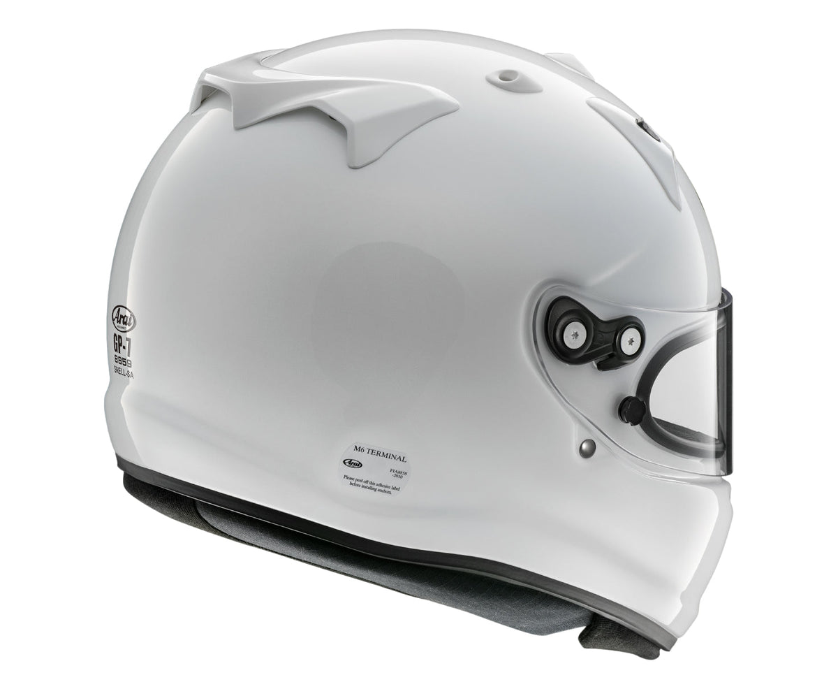 arai auto helmet GP-5W Racing Designed to be an integral component of the shield system and function Arai SK-6 Helmet - White
