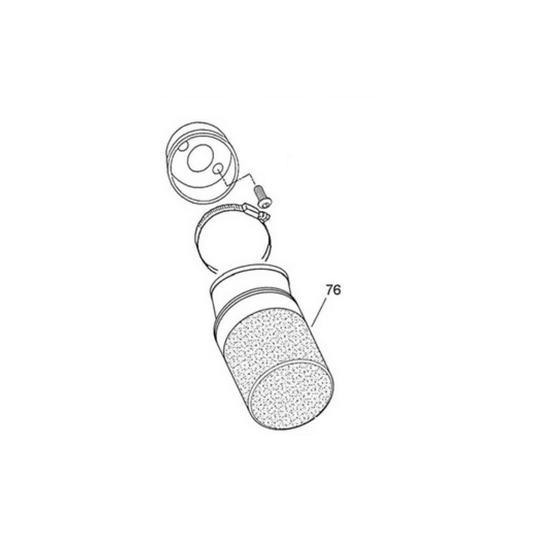 10751-INTAKE-Intake-rubber-connector-with-no-foam-filter-for-rain-use