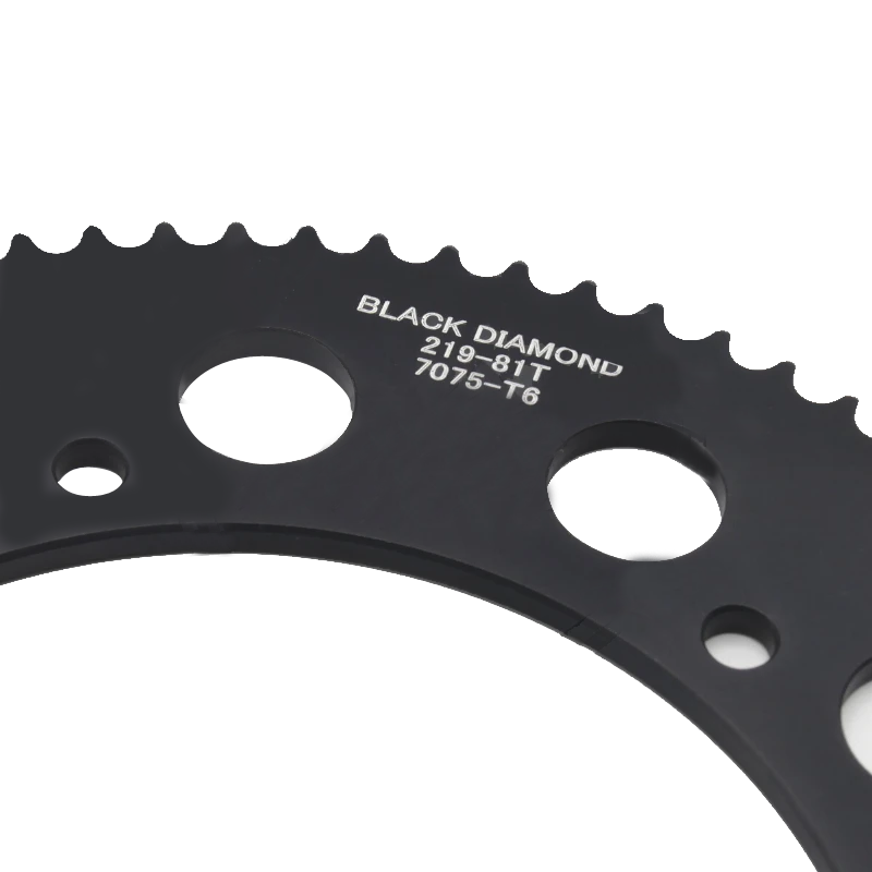 #219-Go-Kart-Sprocket-Black-Diamond-Aluminum-81-Tooth