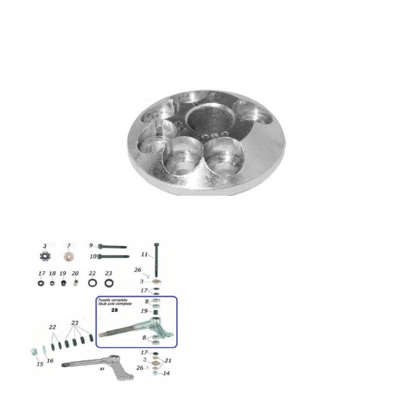 CKR Spindles & Components (8mm Kingpin, Non-Sniper)