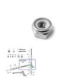 Spindle Nylock Nut M14 8mm Spindle Kingpin