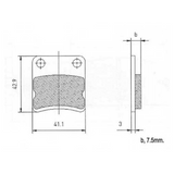 Benik Go Kart Rear Brake Pads Diagram