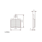 CRG-Front-Brake-Pads-VEN05-Diagram-Go-Kart