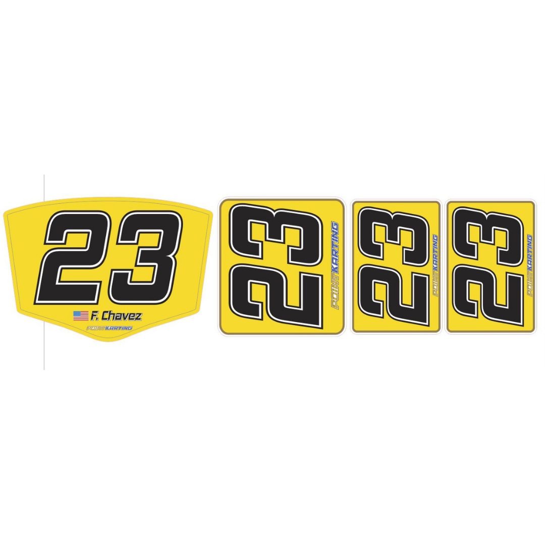 Custom Kart Number Panel Kit