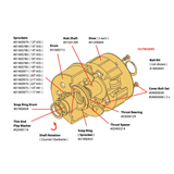 Noram Premier Stinger Kart Clutch Outboard Exploded View PointKarting.com