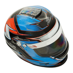 Zamp RZ-42-Y-Youth Kart Helmet Top Blue