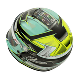 Zamp-Youth-Go-Kart-Helmet-Silver-Green