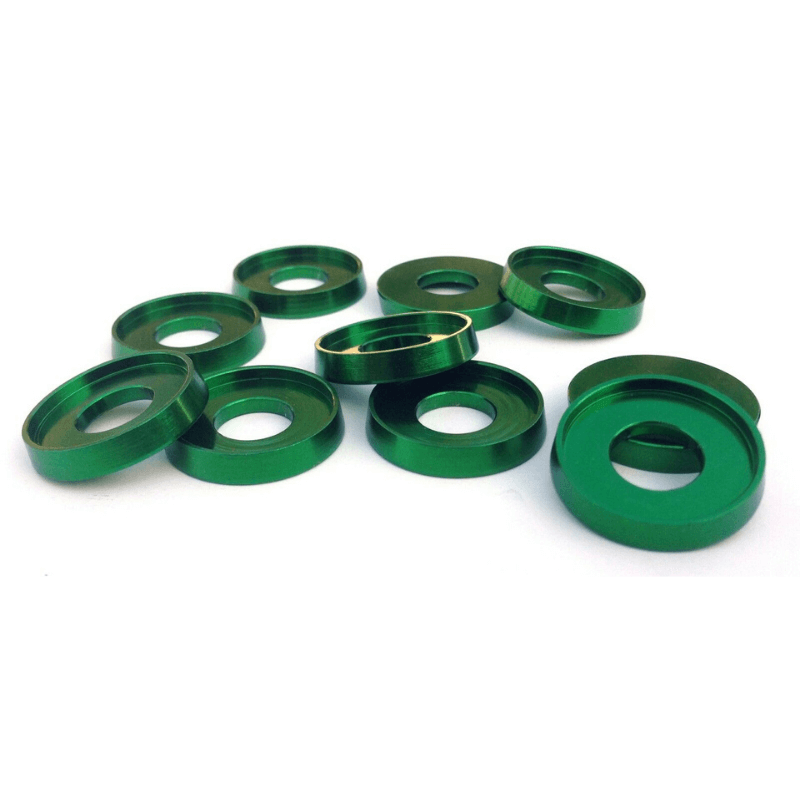 Raised Edge Anodized Aluminum Washers