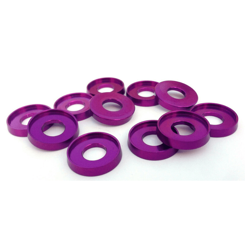 Aluminum-Washers-Raised-Edge-Purple