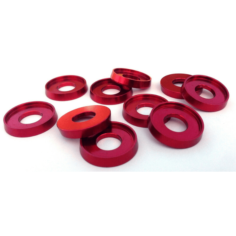 Raised Edge Anodized Aluminum Washers