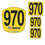 Custom SKUSA Kart Number Panel Kit