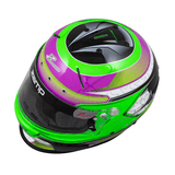 Zamp-RZ-70E-Motorcycle-Helmet-Green-Purple-Graphic