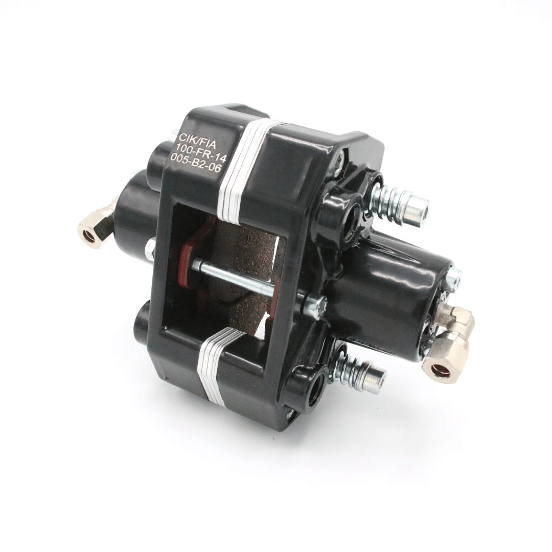 dual piston rear brake caliper
