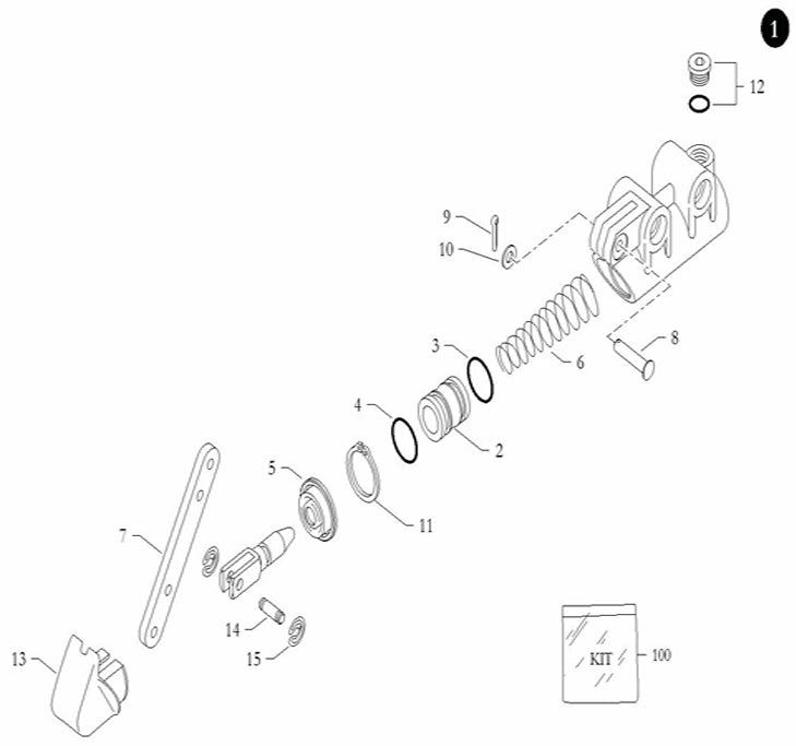 Freeline 19/R Master Cylinder Overhaul Kit