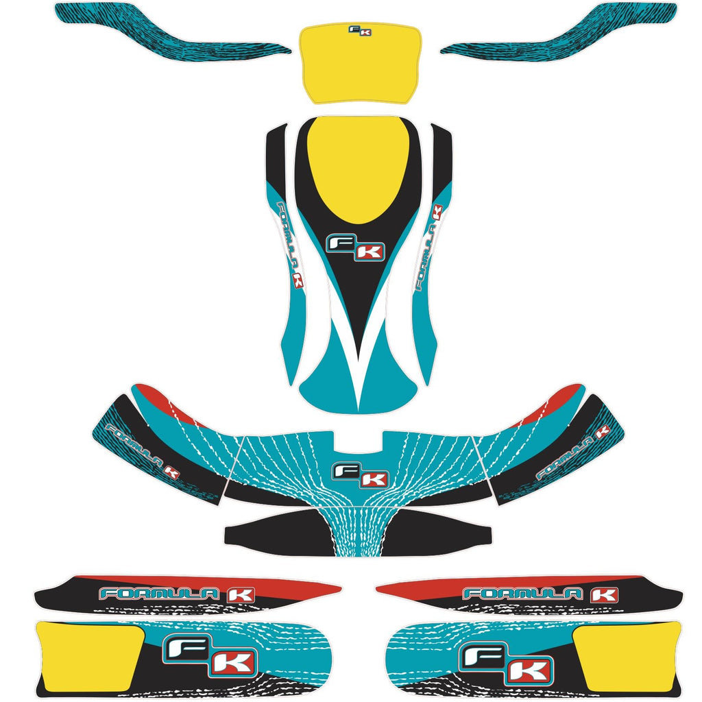 Pk Sticker Racing Custom Kart Sticker Kit – Point Karting