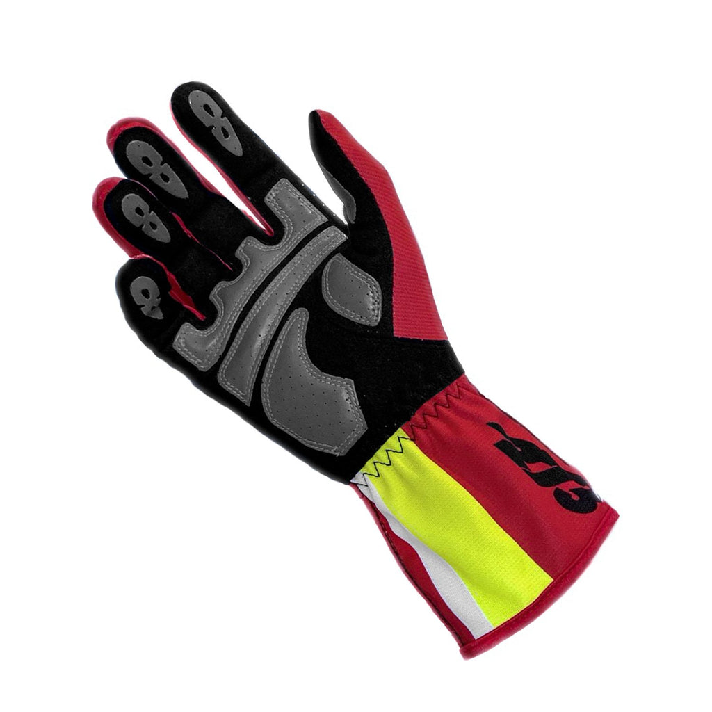 minus 273 handschuhe Minus 273 SNAP Red/White/Fluo Gloves – Point Karting
