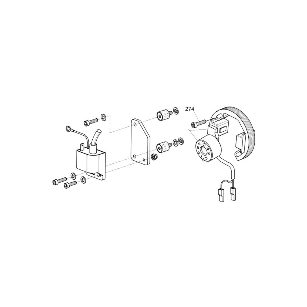 00034-K-Ignition-274-ka-100-ignition-stator-screw-m-6-x-2-0-kit