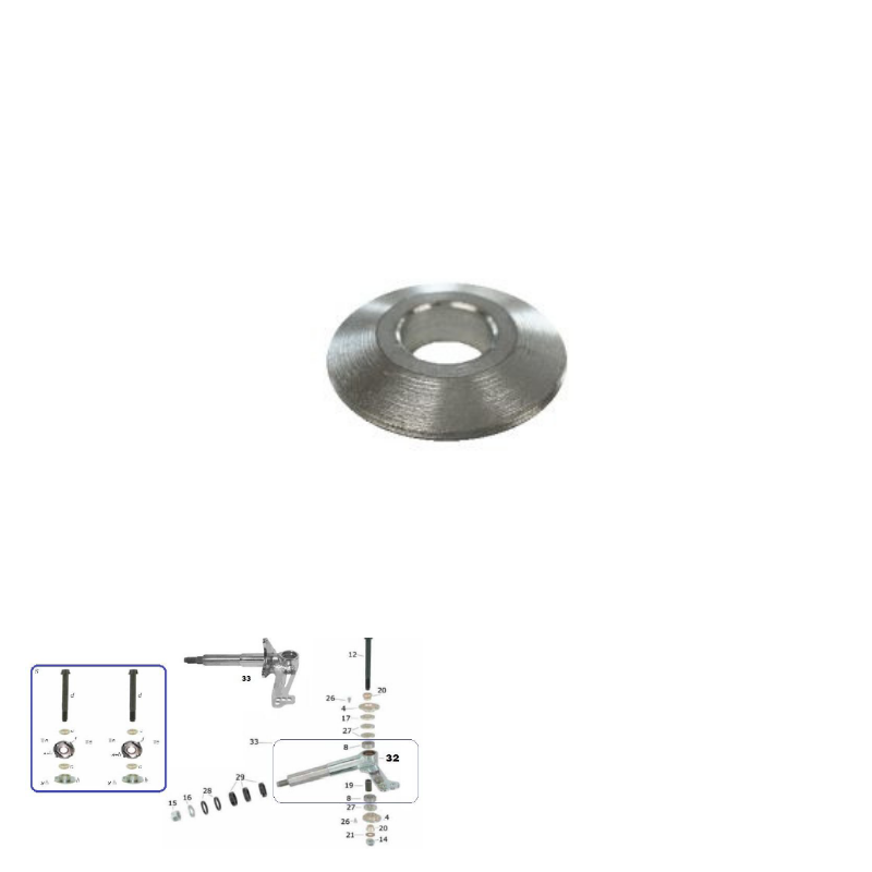 CKR Spindles & Components (10mm Kingpin)