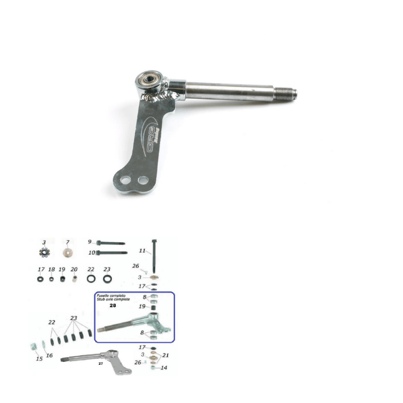 17mm VEN05 Spindle Right CKR CRG Racing Kart