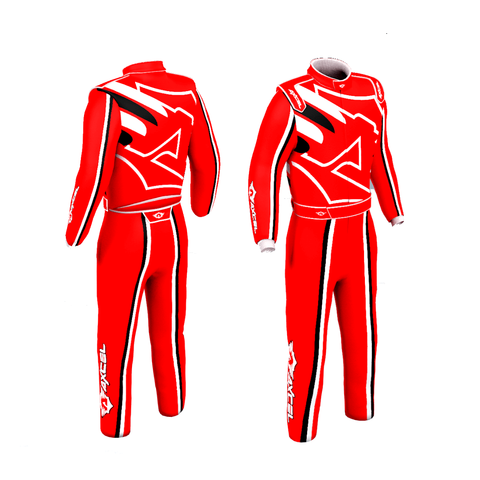 Axcel Logo Kart Suit - Red Base