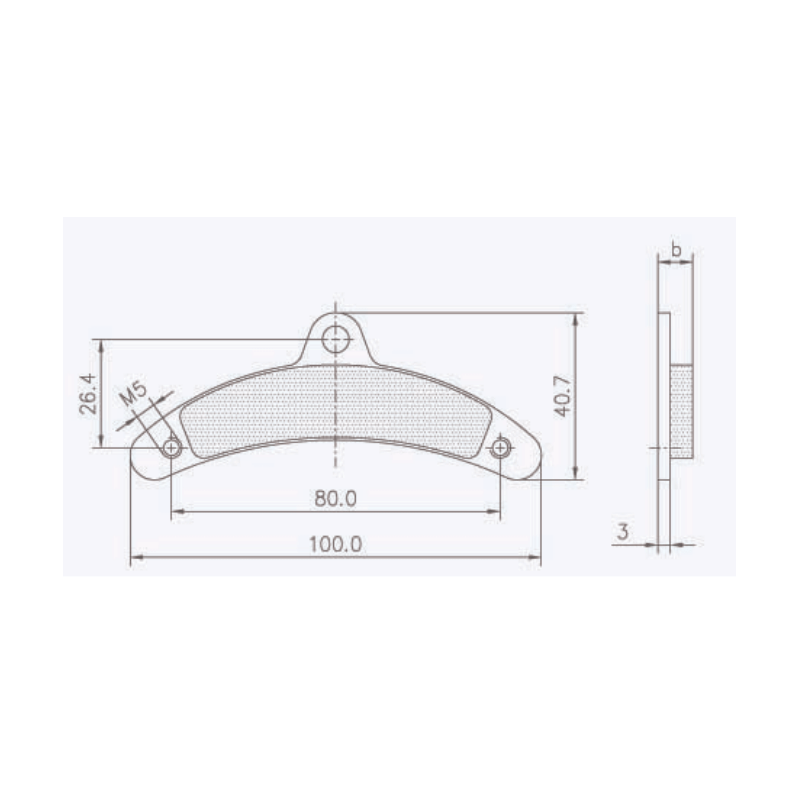 Birel-Bananana-Brake-Pads-Fits-Cadet-Comp-Kart