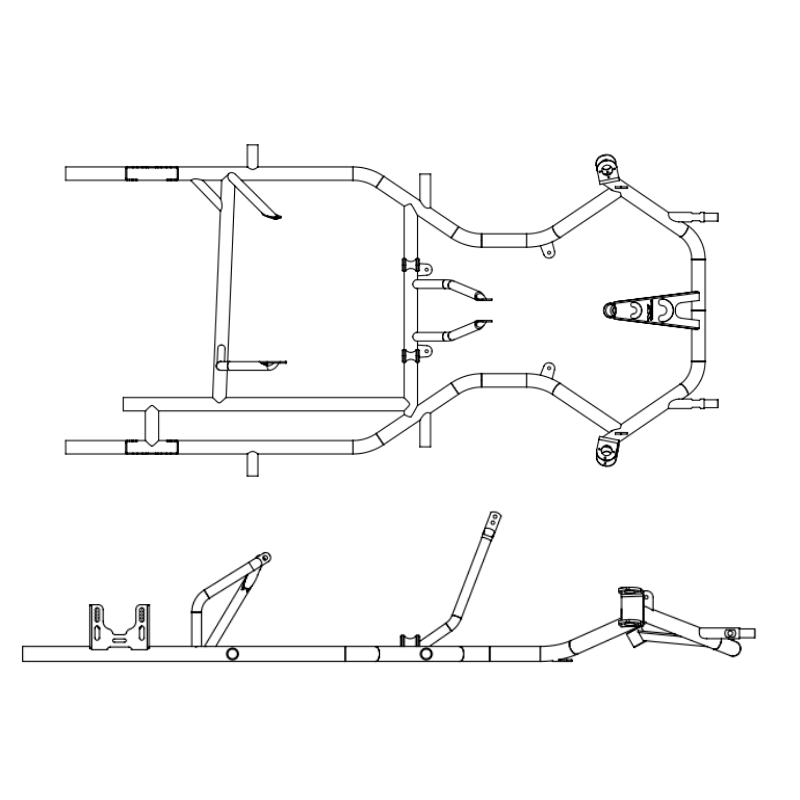 DR Kart Mini MC-18 Kart Frame | Dr Kart Chassis and Frames – Point Karting