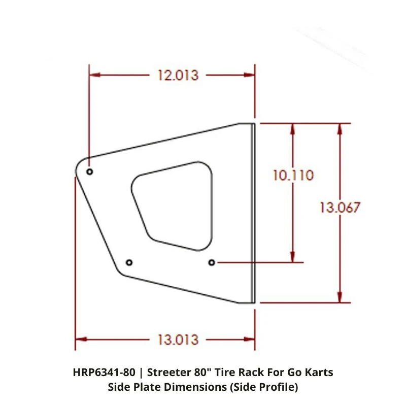 Go-Kart-Tire-Rack-Aluminum-Dimensions-Side-Plate-Streeter