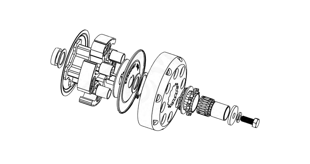 Hilliard Inferno Flame / Fire Clutch Cover Snap Ring