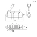 K225-Master-Cylinder-Go-Kart-Technical-Diagram