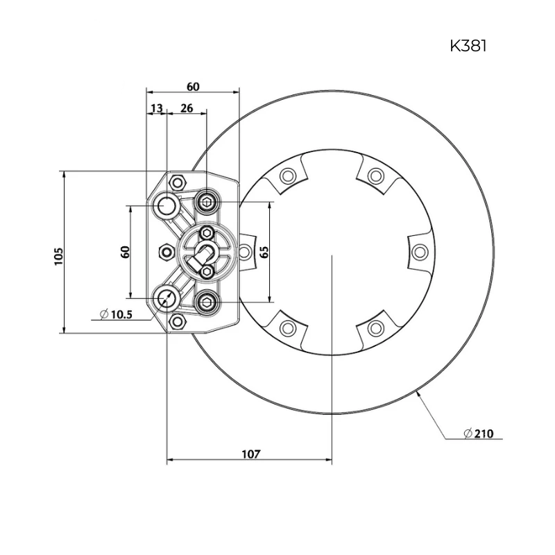 K381-Kart-Brake-Caliper-Dual-Piston
