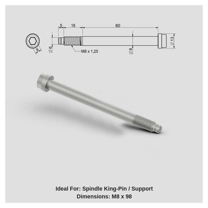 Righetti Spindle King Pins (8mm)