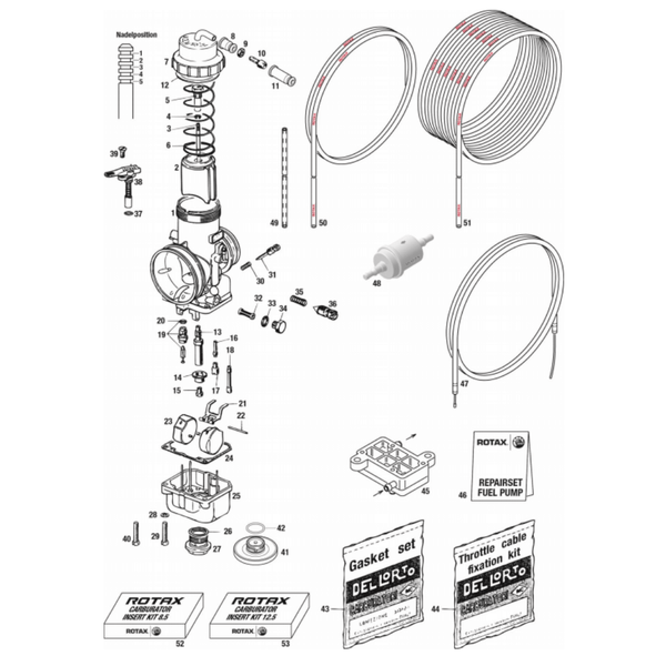 【返品?交換対象商品】 | 1 Rotax Rotax | Max XS 34 VHSB - Carburetor Dellorto パーツ