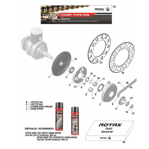 636023 Rotax-Engine-Sprocket-14-Tooth
