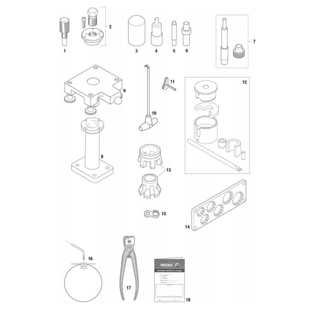 Rotrol Kit Insert 7 | Insertion Tool | Rotax Engine Maintenance Tools | Point Karting