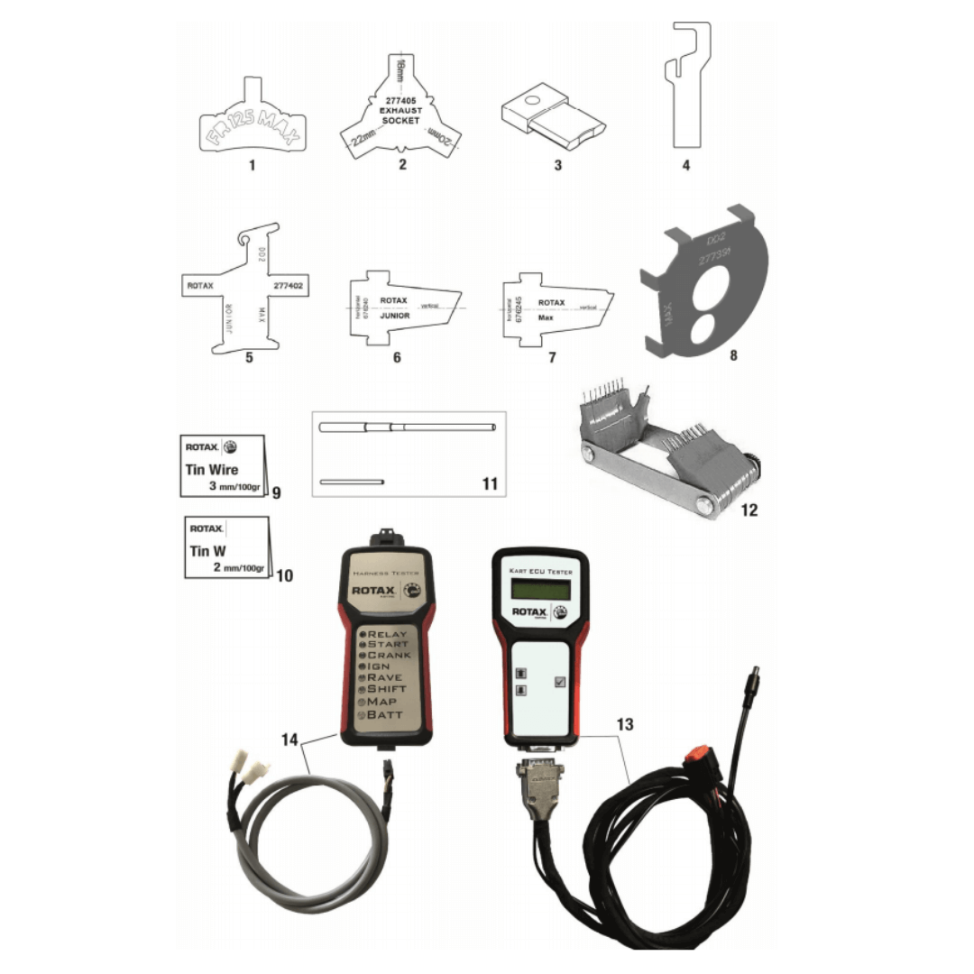 676245 7 | EXHAUST PORT TEMPLATE MAX ROTAX