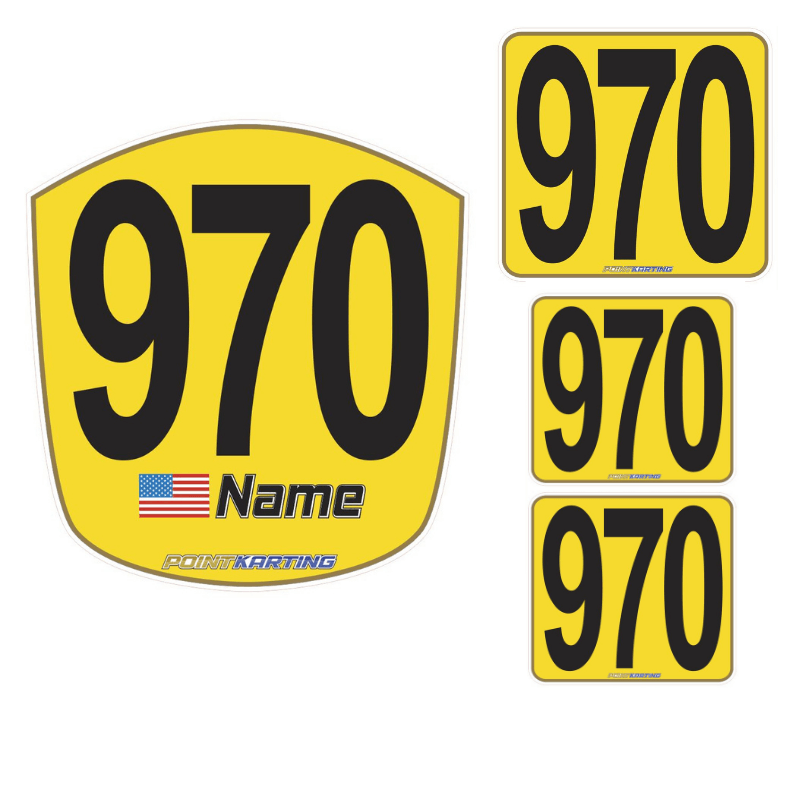 Custom Kart Number Panel Kit