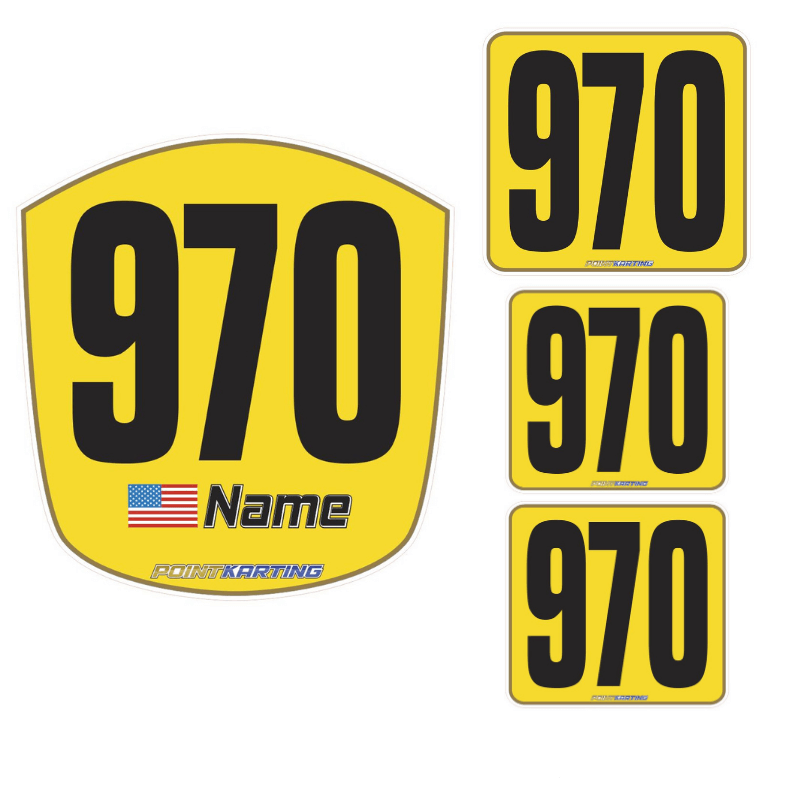Custom Kart Number Panel Kit
