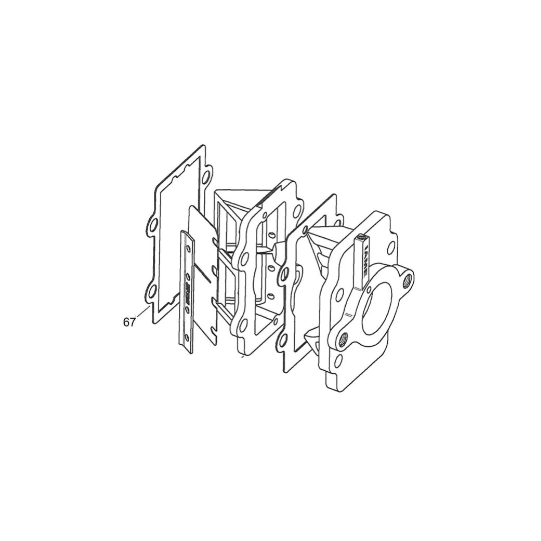 X30125810A-INTAKE-Intake-reed-cage-gasket