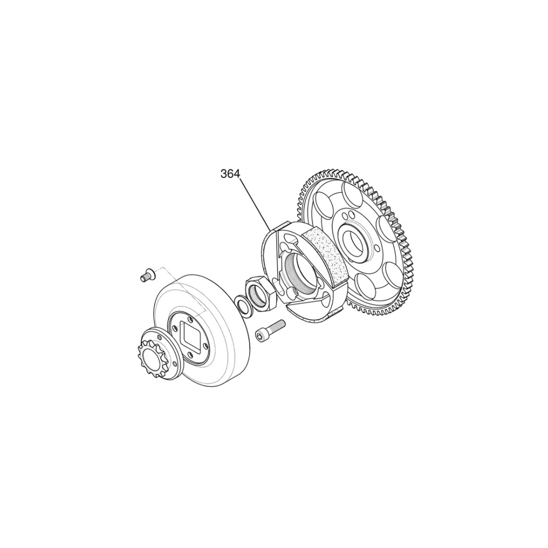 X30125841-Clutch-Clutch-364-padded-hub-x-30-13
