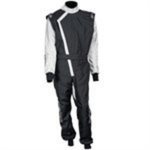 Zamp ZK-40 Adult Kart Race Suit Black / Silver-ZHZK40BSS