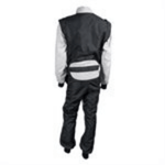 Zamp ZK-40 Adult Kart Race Suit Black / Silver-ZHZK40BSS