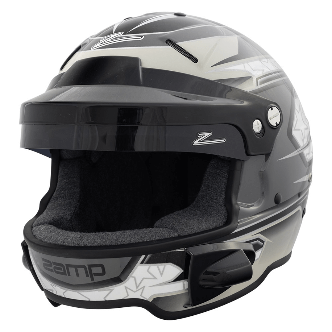 Zamp-RL-70E-Auto-Helmet-Gray-Light-Gray-Graphic