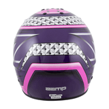 Zamp-RZ62-Helmet-Graphic-Purple-Pink-Rear