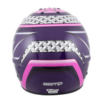Zamp-RZ-62-Karting-Helmet-Pink-Purple-Graphic-Rear