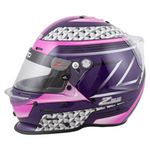 Zamp-RZ-62-Karting-Helmet-Pink-Purple-Graphic-Sideair