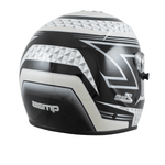 Zamp-RZ37-Youth-Kart-Helmet-Black-White-Back