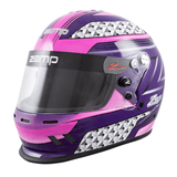 Zamp-RZ37-Youth-Kart-Helmet-Purple-Pink